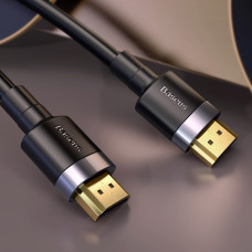 Кабель Baseus HDMI Cafule Series 4KHDMI Male To 4KHDMI Male (1m) (CADKLF-E) чорний