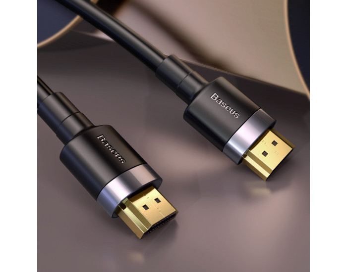 Кабель Baseus HDMI Cafule Series 4KHDMI Male To 4KHDMI Male (1m) (CADKLF-E) чорний