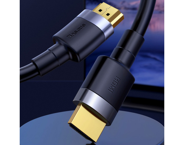 Кабель Baseus HDMI Cafule Series 4KHDMI Male To 4KHDMI Male (1m) (CADKLF-E) чорний