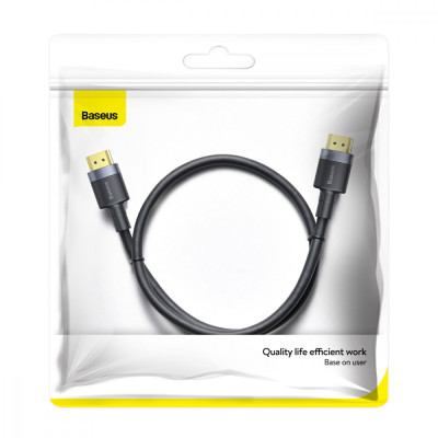 Кабель Baseus HDMI Cafule Series 4KHDMI Male To 4KHDMI Male (1m) (CADKLF-E) Черный