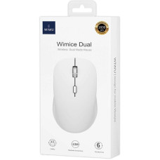 Мышь беспроводная WiWU WM108 2.4G+BT5.0 White
