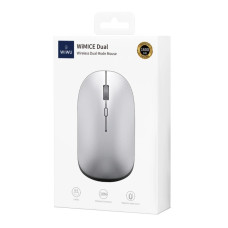 Мышь беспроводная WiWU WM110 2.4G+Bluetooth Silver