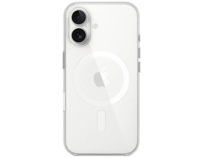 Чехол-силикон CLEAR CASE (PC) MagSafe Apple iPhone 17 Прозрачный