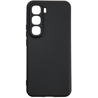 Чохол-силікон GETMAN Liquid Silk Full Camera для Infinix Hot 60 Pro чорний