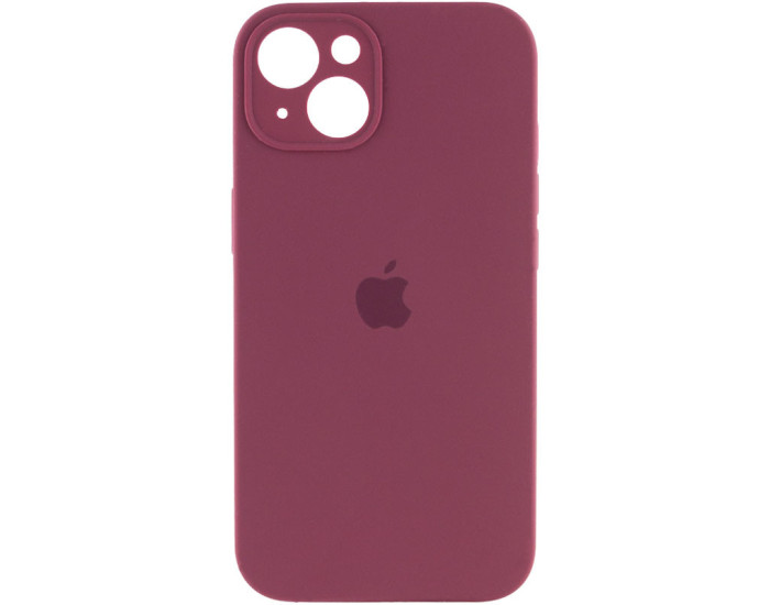 Чехол-силикон оригинал Full Camera Soft Matte iPhone 15, Marsala