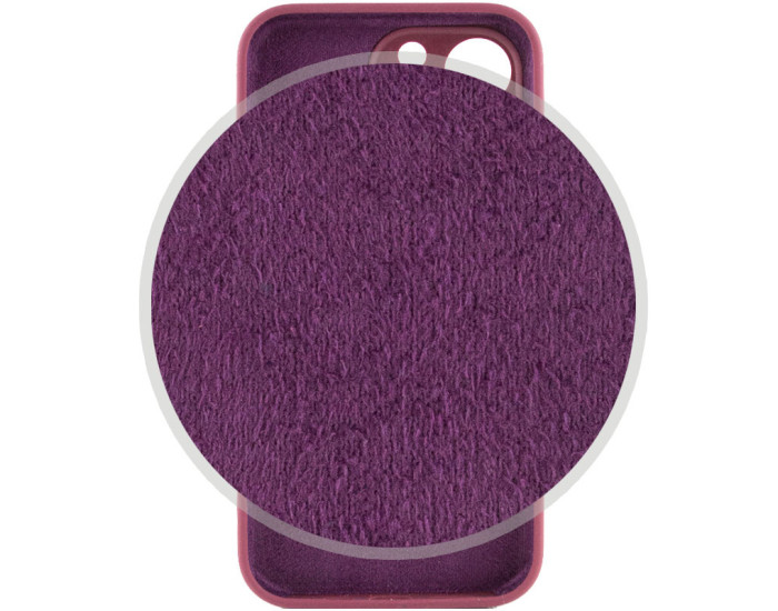 Чехол-силикон оригинал Full Camera Soft Matte iPhone 15, Marsala