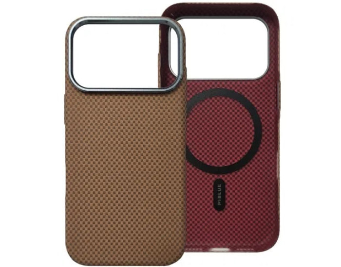 Чехол-силикон Piblue Magentic MagSafe (PL-99) Carbon для IPhone 17 Pro Max коричневый
