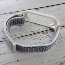 Ремінець тканинний для Mi Band 3/ Mi Band 4/ Mi Band 5/ Mi Band 6, Білий