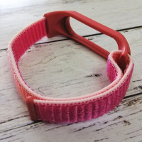 Ремінець тканинний для Mi Band 3/ Mi Band 4/ Mi Band 5/ Mi Band 6, гранатовий