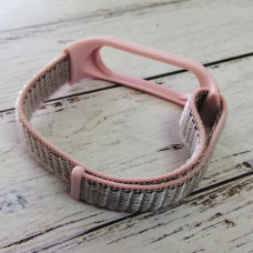 Ремінець тканинний для Mi Band 3/ Mi Band 4/ Mi Band 5/ Mi Band 6, Рожевий пісок