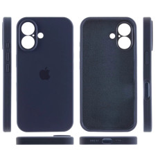 Чехол-силикон оригинал Full Camera Soft Matte iPhone 16 (Темно-синий / Midnight blue)