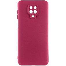 Чохол-силікон Getman Liquid Silk Full Camera Xiaomi Redmi Note 9 Pro / Note 9s марсала