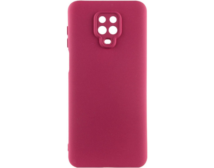 Чехол-силикон Getman Liquid Silk Full Camera Xiaomi Redmi Note 9 Pro / Note 9s марсала