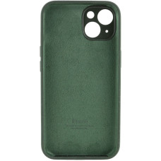 Чехол-силикон оригинал Full Camera Soft Matte iPhone 15, темно-зеленый