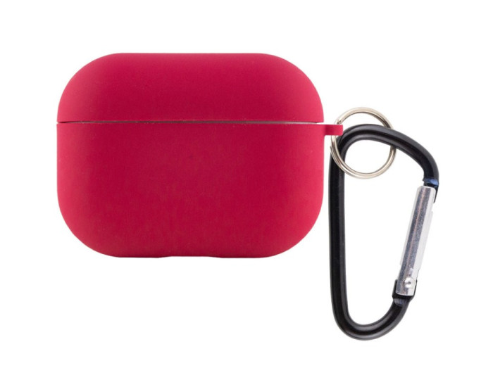 Чохол для AirPods Pro 2 Full Soft Matte Microfiber, червона троянда