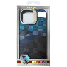 Чехол TPU Pixel Craft With Magsafe iPhone 16 Pro Max, Mountian Blue