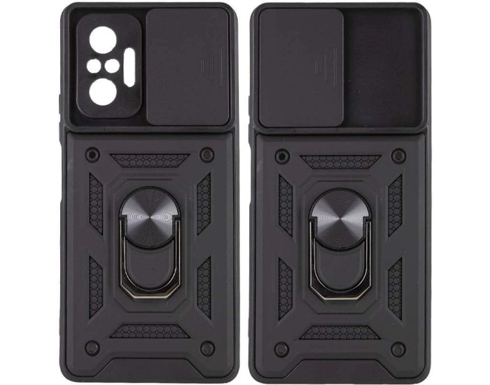 Чехол-Ударопрочный Camshield Serge Ring Xiaomi Redmi Note 10 Pro / Note 10 Max , Черный