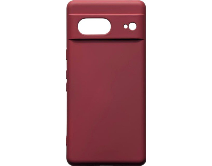 Чехол-силикон Getman Liquid Silk Full Camera Google Pixel 7 Марсала