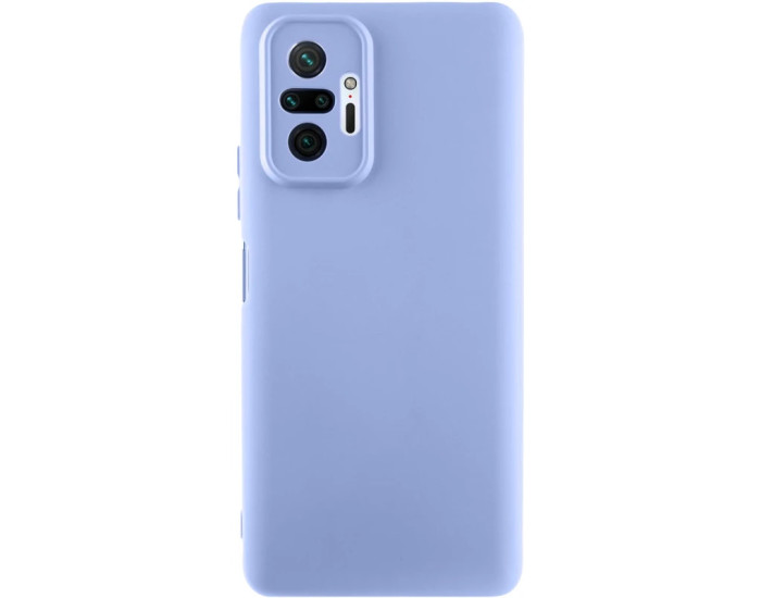 Чехол-силикон Getman Liquid Silk Full Camera Xiaomi Redmi Note 10 Pro / Note 10 Pro Max, Сиреневый