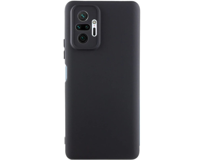 Чехол-силикон Getman Liquid Silk Full Camera Xiaomi Redmi Note 10 Pro / Note 10 Pro Max, Черный