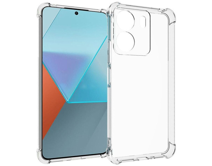Чехол-силикон Getman Ease logo усиленные углы Xiaomi Redmi 13C / Poco C65, Прозрачный