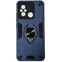 Чехол-силикон Противоударный Antishock Xiaomi Redmi 12C / Poco C55, темно-синий