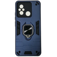 Чехол-силикон Противоударный Antishock Xiaomi Redmi 12C / Poco C55, темно-синий