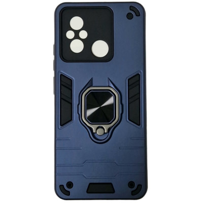 Чехол-силикон Противоударный Antishock Xiaomi Redmi 12C / Poco C55, темно-синий