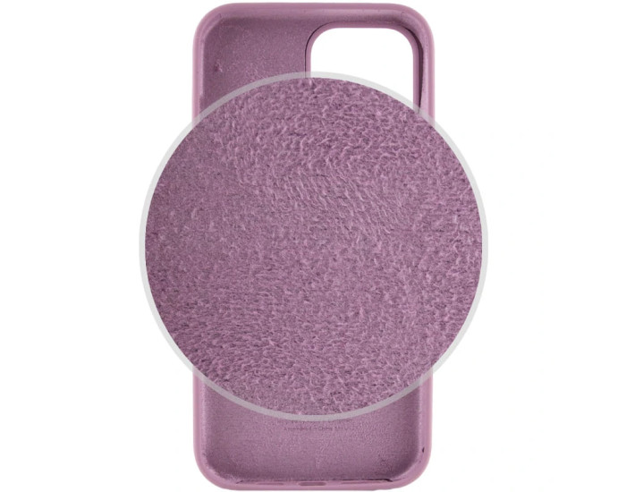Чехол-силикон оригинал Full Soft Matte iPhone 14 (Лиловый / Lilac Pride)