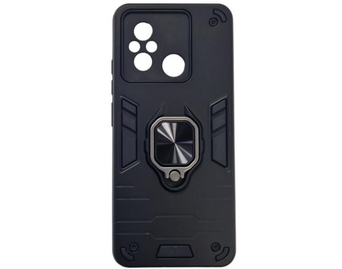 Чехол-силикон Противоударный Antishock Xiaomi Redmi 12C / Poco C55, Черный