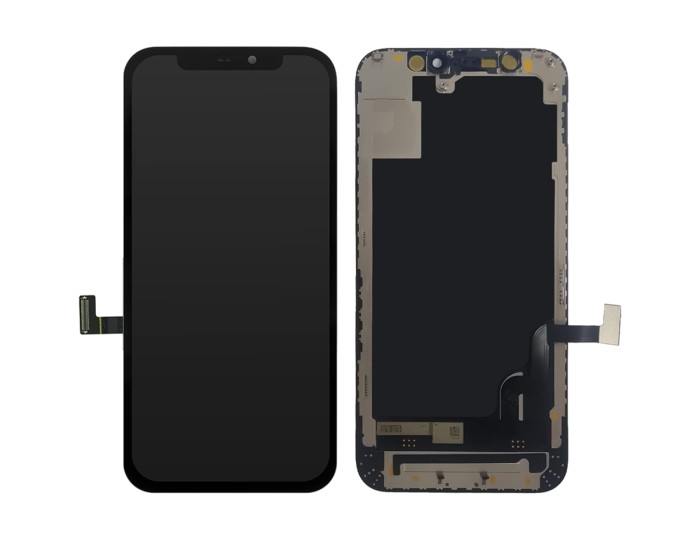 Дисплей з сенсорним екраном (модуль) iPhone 12 Mini, чорний OLED, OEM Hard GX