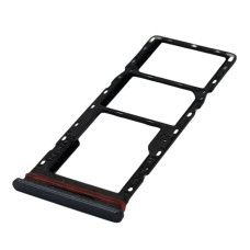 Держатель SIM карты для Tecno Spark 8C, KG5n, Magnet Black, черный. на две Sim-карты