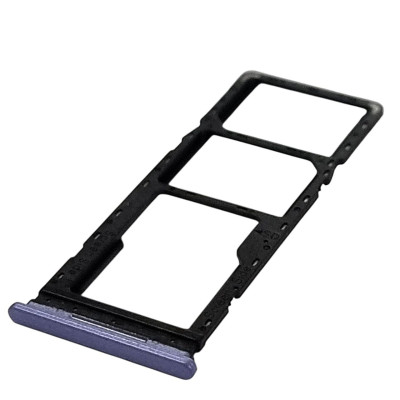 Держатель SIM карты для Tecno Spark 8C, KG5n, Lavander. на две Sim-карты