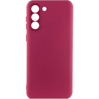 Чохол-силікон Silicone Lakshmi Full Camera Samsung Galaxy S23 Plus марсала