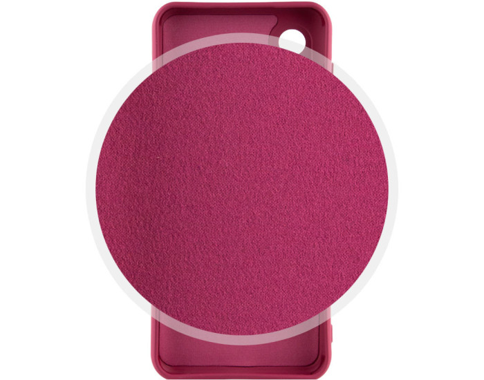 Чохол-силікон Silicone Lakshmi Full Camera Samsung Galaxy S23 Plus марсала