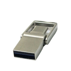 Флешка USB 2,0 Aspor Type-C 16GB AR104 Silver