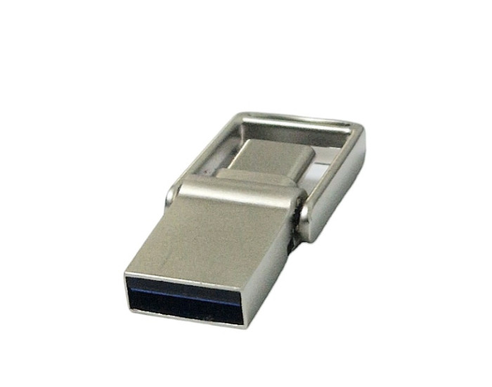 Флешка USB 2,0 Aspor Type-C 16GB AR104 Silver