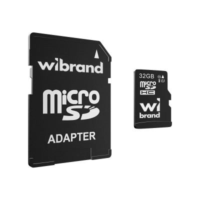 Карта пам'яті Wibrand microSDXC (UHS-1) 32Gb class 10
