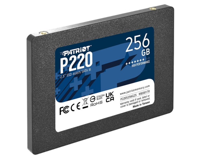 Накопичувач SSD диск Patriot P220 256GB 2.5" 7mm SATAIII