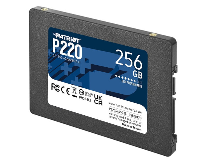Накопичувач SSD диск Patriot P220 256GB 2.5" 7mm SATAIII