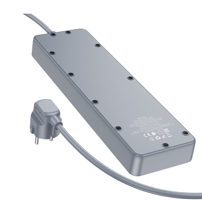 Мережевий фільтр BOROFONE BAC4A Lord 5 position socket(1C3A)(EU), чорний