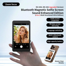 Дополнительный экран Magnetic selfie screen RK-X40L камеры смартфона Black