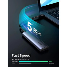 Внешний карман для накопителя UGREEN USB-C to M.2 NGFF 5G Enclosure A TO C Cable 50cm