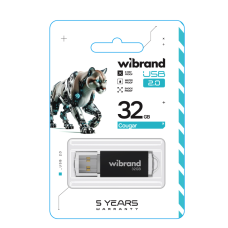 Флешка USB 2.0 Wibrand 32Gb Cougar Black
