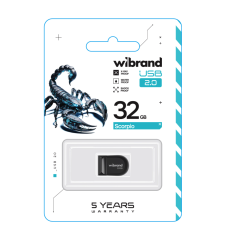 Флешка USB 2.0 Wibrand 32Gb Scorpio Black