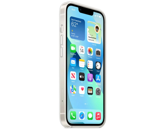 Чехол-силикон Clear Case with MagSafe and Animation iPhone 12 / 12 Pro прозрачный
