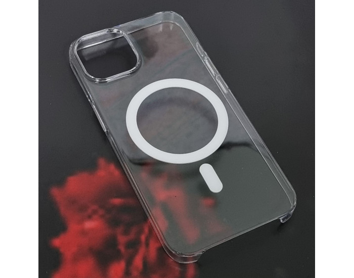 Чехол-силикон Clear Case with MagSafe and Animation iPhone 14 Pro прозрачный