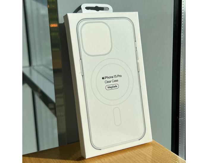 Чехол-силикон Clear Case with MagSafe and Animation iPhone 14 Pro прозрачный