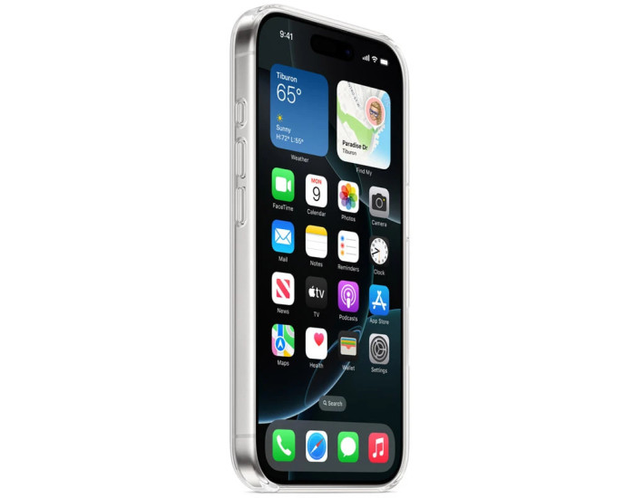 Чехол-силикон Clear Case with MagSafe and Animation iPhone 16 Pro прозрачный