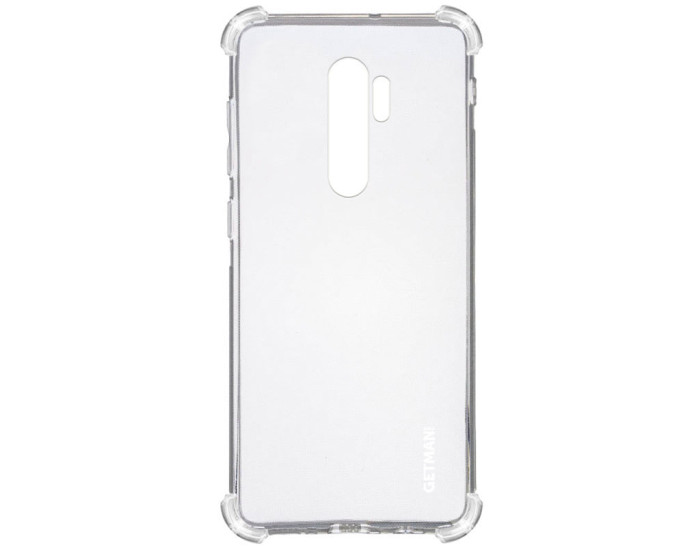 Чехол-силикон Getman Ease logo усиленные углы Xiaomi Redmi Note 8 Pro, Прозрачный